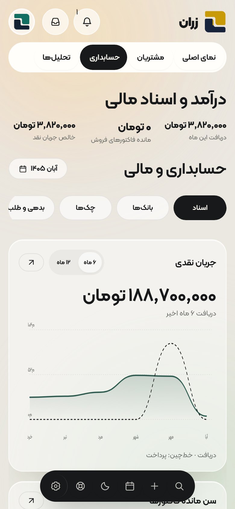 نمای زران در اندروید